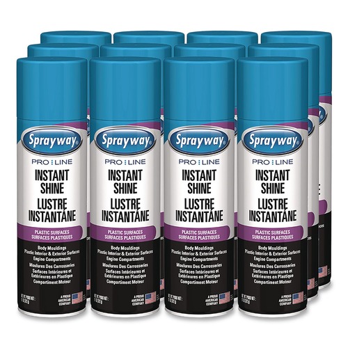 Furniture Cleaners | Sprayway PRO LINE 1000057576 11 oz Instant Shine Aerosol Can (12/Carton) image number 0