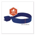Safety & First Aid | Ergodyne 12307 Chill-Its 6700 One Size Fits Most Cooling Bandana Polymer Tie Headband - Solid Blue image number 6