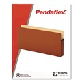 File Folders | Pendaflex 1536GAM Smart Shield 5.25 in. Expansion Legal Size File Pocket - Red Fiber (10/Box) image number 3