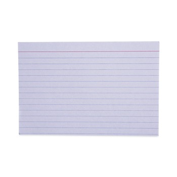 PRODUCTS | Universal UNV47230EE 4 in. x 6 in. Index Cards - Ruled, White (100/Pack)