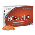 Just Launched | Alliance 37646 1 lbs. Box Size 64 0.04 in. Gauge Non-Latex Rubber Bands - Orange (1-Box) image number 2
