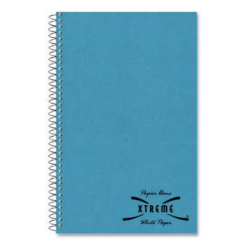 National 33560 80 Sheets 9.5 in. x 6 in. Medium/College Rule Single-Subject Wirebound Notebooks - Blue Kolor Kraft Front Cover