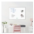 White Boards | U Brands 072U00-01 48 in. x 36 in. Magnetic Dry Erase Board - White Surface/Satin Aluminum Frame image number 2