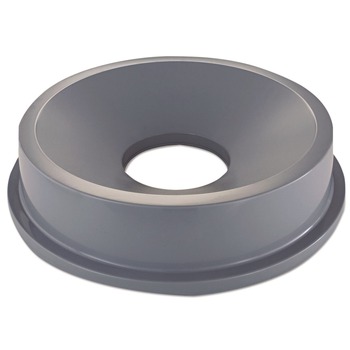 Rubbermaid Commercial FG354300GRAY BRUTE 22-3/8 in. Round Funnel Top Receptacle - Gray