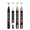 Back to School Sale | uni-ball PC5M4C Medium Bullet Tip Water-Based Paint Markers - Assorted Colors (4/Set) image number 8