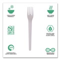  | Eco-Products EP-S012 Plantware 6 in. Compostable Cutlery Fork - Pearl White (1000/Carton) image number 7