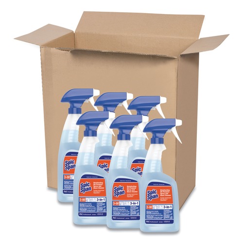 All-Purpose Cleaners | Spic and Span 75353 32 oz. Spray Bottle Disinfecting All-Purpose Spray and Glass Cleaner - Fresh Scent (6/Carton) image number 0
