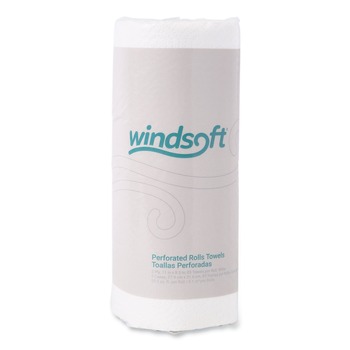 Windsoft 122085CTB 11 in. x 8.5 in. 2-Ply Kitchen Roll Towels - White (30 Rolls/Carton)