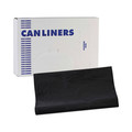 Storage Accessories | Boardwalk H8647WKK 56 Gallon 1.7 mil 43 in. x 47 in. Flat Pack Linear Low Density Industrial Can Liners - Black (100/Carton) image number 0