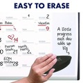 Bulletin Boards | Quartet ARCCP3018 30 in. x 18 in. ARC Frame Cubicle Monthly Planning/Scheduling Calendar Board - White Magnetic Surface/Satin Aluminum Frame image number 5