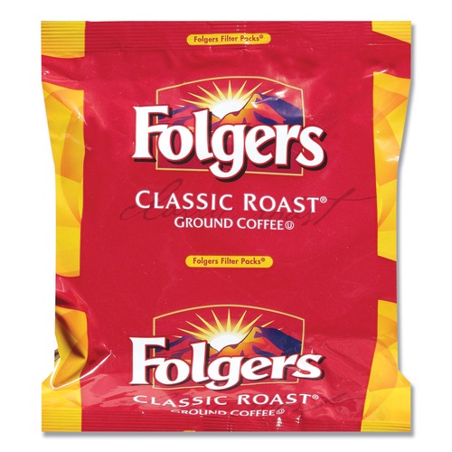 Coffee | Folgers 2550052320 1.05 oz. Regular Coffee Filter Packs (40/Carton) image number 0