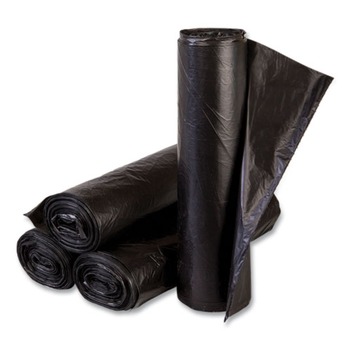 TRASH BAGS | Inteplast Group EC243306K High-Density 16 gal. 6 microns Commercial Can Liners - Black (1000/Carton)