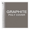 Notebooks & Pads | TOPS 73507 8.5 in. x 5.5 in. Sheets 1-Subject Narrow Rule Color Notebooks - Graphite Cover image number 4