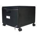 Office Filing Cabinets & Shelves | Storex 61264B01C 1 Legal/letter-Size File Drawer 14.75 in. x 18.25 in. x 12.75 in. Single-Drawer Mobile Filing Cabinet - Black image number 1
