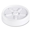 | Dart 12JL Vented Plastic Lids for 12 oz. Hot/Cold Foam Cups (1000/Carton) image number 1