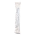 Cutlery | Dixie CH26C7 Heavyweight Polystyrene Cutlery Fork/Knife/Teaspoon Plastic White (250/Carton) image number 3