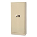 Office Filing Cabinets & Shelves | Alera CM6615PY 30 in. x 15 in. x 66 in. Space Saver 4-Shelf Storage Cabinet - Putty image number 0
