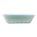Food Trays, Containers, and Lids | GEN 42WH 8.75 in. x 6.32 in. x 2.25 in. #42K Meat Trays - White (252/Carton) image number 4