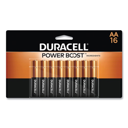 Batteries | Duracell MN1500B16Z Power Boost CopperTop Alkaline AA Batteries (16/Pack) image number 0