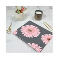 Notebooks & Pads | Brownline CB1200G.05 Essential Collection 8.88 x 7.13 Ruled Monthly Planner - Black/Pink Cover image number 2