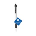 Pens | Zebra 41610 0.7 mm Retractable Fine Sarasa Dry X20plus Gel Pen - Black Ink, White/Black Barrel (12/Pack) image number 3