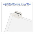 Back to School Sale | Avery 01052 11 x 8.5 Avery Style Preprinted Legal Exhibit Side 10-Tab Index Dividers - White (25/Pack) image number 4