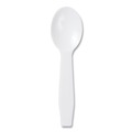Cutlery | AmerCareRoyal RTS3000 Polystyrene Taster Spoons - White (3000/Carton) image number 0
