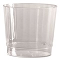 Food Trays, Containers, and Lids | WNA WNA CCR9240 9 oz. Rocks Fluted Squat Classic Crystal Plastic Tumblers - Clear (20/Pack, 12 Packs/Carton) image number 1