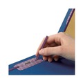 File Folders | Smead 19035 Six SafeSHIELD Fasteners 2 Dividers Legal Size Six-Section Pressboard Top Tab Classification Folders - Dark Blue (10/Box) image number 6