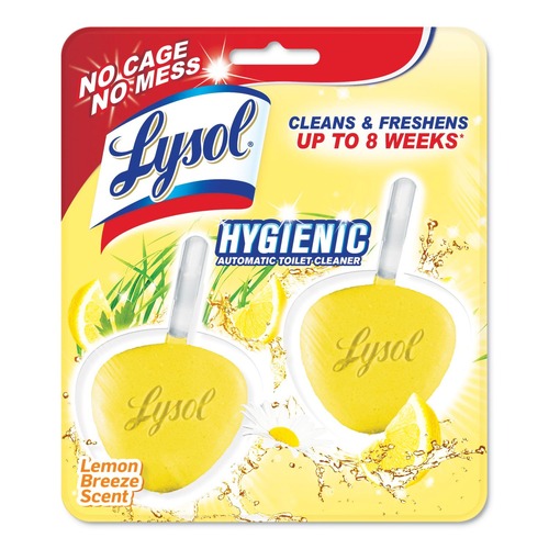 All-Purpose Cleaners | LYSOL Brand 19200-83723 Hygienic Automatic Toilet Bowl Cleaner - Lemon Breeze (2/Pack) image number 0