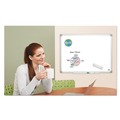White Boards | MasterVision CR0620030 Earth Silver 36 in. x 24 in. Easy Clean Magnetic Dry Erase Boards - White Surface/Satin Aluminum Frame image number 6