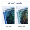 Report Covers & Pocket Folders | Avery 47811 20-Sheet Capacity 11 in. x 8.5 in. Plastic Two-Pocket Folder - Translucent Blue image number 5