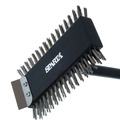 Food Service | Carlisle 4029000 Sparta Broiler Master Grill Brush and Scraper with 30.5 in. Black Wood Handle image number 3
