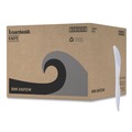 Just Launched | Boardwalk BWKKNIFEIW Mediumweight Wrapped Polypropylene Cutlery Knives - White (1000/Carton) image number 0