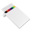 Pens | uni-ball 24836 EMOTT Fine 0.4 mm Stick Porous Point Pen - Assorted Ink Colors White Barrel (1-Set) image number 2