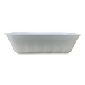 Food Trays, Containers, and Lids | GEN 42WH 8.75 in. x 6.32 in. x 2.25 in. #42K Meat Trays - White (252/Carton) image number 1