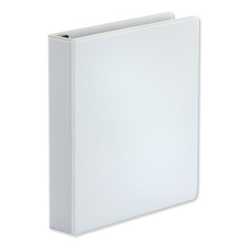 Universal UNV30722 1.5 in. Capacity 11 in. x 8.5 in. 3 Rings Deluxe Easy-to-Open D-Ring View Binder - White