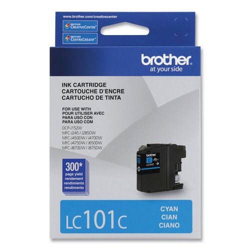 Ink & Toner | Brother LC101C 300 Page-Yield Innobella Ink - Cyan image number 0