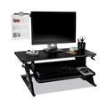 Monitor Stands | 3M DH240MB 30 Sheet Capacity Adhesive Monitor Mount Swing Arm Plastic Copyholder - Black/Silver Clip image number 1