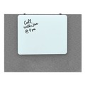 White Boards | U Brands 3689U00-01 20 in. x 16 in. Cubicle Glass Dry Erase Board - White Surface image number 4