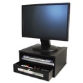 Monitor Stands | Victor 1175-5 13 in. x 13 in. x 6.5 in. Midnight Black Collection Monitor Riser Supports 50 lbs. - Black image number 2