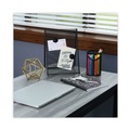 Pens | Universal UNV27420 Fine 0.7 mm Stick Ballpoint Pen - Black Ink, Gray/Black Barrel (1 Dozen) image number 5