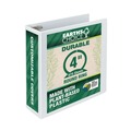 Just Launched | Samsill 18997 11 in. x 8.5 in. 3 Rings 4 in. Capacity Earth's Choice Plant-Based Round Ring View Binder - White image number 1