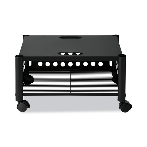 Office Desks & Workstations | Vertiflex VF52009 21.5 in. x 17.88 in. x 11.5 in. 90 lbs. Capacity 2 Shelves Metal Underdesk Machine Stand - Black image number 0