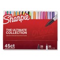 Permanent Markers | Sharpie 2011580 Assorted Tip Sizes/Types Permanent Markers Ultimate Collection - Assorted Colors (45/Pack) image number 0