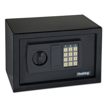 FireKing HS1207 12.19w x 7.56d x 7.88h 0.3 cu ft Small Personal Safe - Black