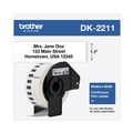 Labels | Brother DK2211 1.1 in. x 50 ft. Continuous Film Label Tape - White (1-Roll) image number 0