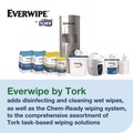 Hand Wipes | Tork 192821 1-Ply 8 x 6 Disinfectant Wipe Jumbo Rolls - Lemon/White (2/Carton) image number 6