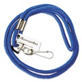 Label & Badge Holders | SICURIX BAU68903 36 in. Long Metal Hook Fastener Nylon Rope Lanyard - Blue image number 0