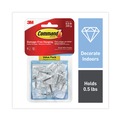 Wall Racks & Hooks | Command 17067CLR-9ES 0.5 lbs. Capacity Small Plastic/Metal Hooks and Strips - Clear (9/Pack) image number 1